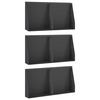 vidaXL Mur de sout&egrave;nement 6 pc 40 x 12 x 40 cm Acier Noir