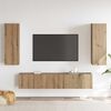 vidaXL Meubles TV muraux 4 pcs ch&ecirc;ne artisanal bois d'ing&eacute;nierie