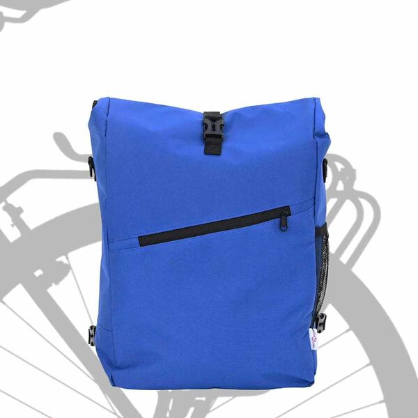 vidaXL Sac à vélo Bleu 33 x 16 x 48 cm Polyester