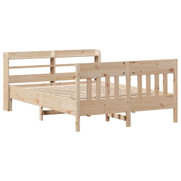 vidaXL Cadre de lit sans matelas 135x190 cm bois de pin massif