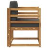 vidaXL Canap&eacute; d&rsquo;ext&eacute;rieur Bois d'acacia massif et polyester Naturel