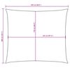vidaXL Voile de parasol tissu oxford rectangulaire 2x2,5 m cr&egrave;me