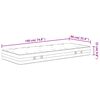 vidaXL Matelas à ressorts ensachés dureté moyenne 90x190 cm