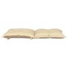 vidaXL Coussins de chaise de jardin &agrave; dossier bas lot de 4 beige