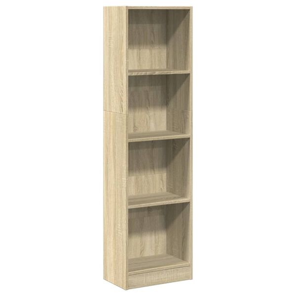 vidaXL Bibliothèque chêne sonoma 40x24x143 cm bois d'ingénierie