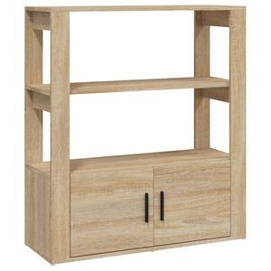 vidaXL Buffet Ch&ecirc;ne sonoma 80x30x90 cm Bois d'ing&eacute;nierie