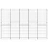 vidaXL Mur en gabion avec couvercles Acier galvanis&eacute; 300x30x200 cm