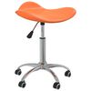 vidaXL Chaise pivotante de salle &agrave; manger Orange Similicuir