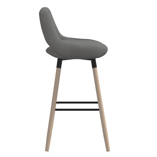 vidaXL Tabouret de bar Gris clair Tissu