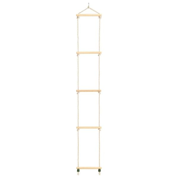 vidaXL &Eacute;chelle de corde pour enfants Bois massif et PE 30x168 cm