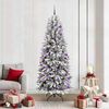 vidaXL Sapin de No&euml;l artificiel avec 300 LED avec support Blanc 210 cm
