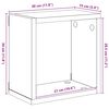 vidaXL &Eacute;tag&egrave;res cube murales 4 pcs Blanc et ch&ecirc;ne sonoma 30x15x30 cm