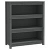 vidaXL Biblioth&egrave;que Gris 80x35x97 cm Bois de pin massif