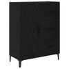 vidaXL Haut Armoire Ch&ecirc;ne noir 69,5 x 34 x 180 cm Bois d'ing&eacute;nierie