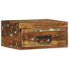 vidaXL Table de chevet murale bois massif de r&eacute;cup&eacute;ration