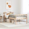 vidaXL Lit pour personne &acirc;g&eacute;e et t&ecirc;te de lit 75x190 cm bois pin massif