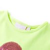 T-shirt enfants jaune n&eacute;on 140