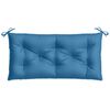 vidaXL Coussin de banc de jardin bleu mélangé 100x50x7 cm tissu