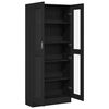vidaXL Biblioth&egrave;que Ch&ecirc;ne noir 82,5 x 30,5 x 185 cm Bois d'ing&eacute;nierie