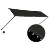 vidaXL Auvent r&eacute;tractable avec LED 400x150 cm Anthracite