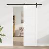 vidaXL Porte coulissante ORKDAL Blanc 73,5 x 211 cm Pin massif