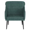 vidaXL Fauteuil Vert foncé 63x76x80 cm Velours