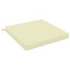 vidaXL Coussins de si&egrave;ge SOEST 100 % polyester Cr&egrave;me 60 x 60 x 7 cm