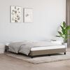 vidaXL Cadre de lit sans matelas taupe 140x190 cm tissu