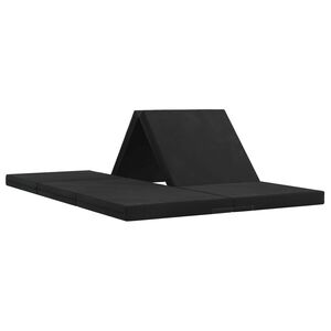 vidaXL Canap&eacute;-lit pliable 140 x 67 x 45 cm Noir