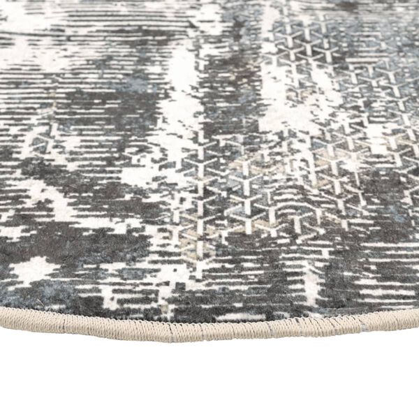 vidaXL Tapis lavable multicolore Ø 120 cm antidérapant