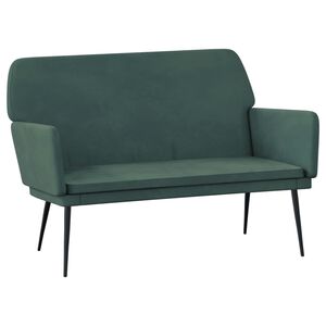 vidaXL Banc Vert fonc&eacute; 108x79x79 cm Velours