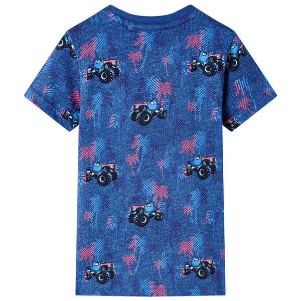 T-shirt pour enfants m&eacute;lange bleu fonc&eacute; 116