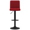 vidaXL Tabouret de bar Rouge bordeaux Velours