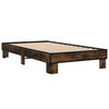 vidaXL Cadre de lit sans matelas ch&ecirc;ne fum&eacute; 90x190 cm