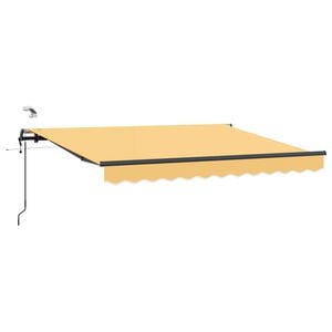 vidaXL Auvent r&eacute;tractable Sable 500 &times; 300 cm Polyester
