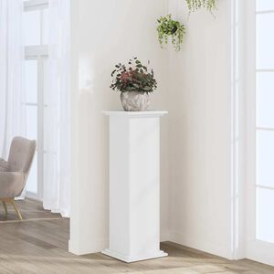 vidaXL Support pour plantes blanc 33x33x100 cm bois d'ing&eacute;nierie