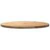 vidaXL Dessus de table 100x50x4 cm bois de chêne massif ovale