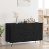 vidaXL Buffet Ch&ecirc;ne noir 100 x 36 x 60 cm Bois d'ing&eacute;nierie