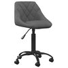 vidaXL Chaise de salle &agrave; manger Gris fonc&eacute; Velours