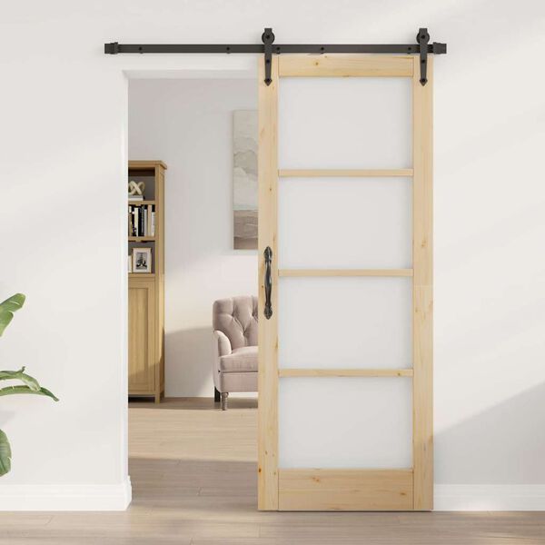 vidaXL Porte coulissante ORKDAL Naturel 78 x 202 cm