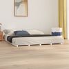 vidaXL Cadre de lit sans matelas blanc 180x200 cm bois massif de pin