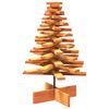vidaXL Arbre de No&euml;l en bois pour d&eacute;coration 80 cm bois de pin massif
