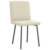 vidaXL Chaises &agrave; manger lot de 4 cr&egrave;me similicuir