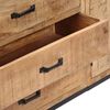 vidaXL Buffet 140x35x75 cm Bois de manguier massif