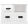 vidaXL Table de chevet blanc brillant 60x39x45 cm