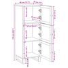 vidaXL Haut Armoire Marron 90 x 33 x 75 cm Bois de mangue massif