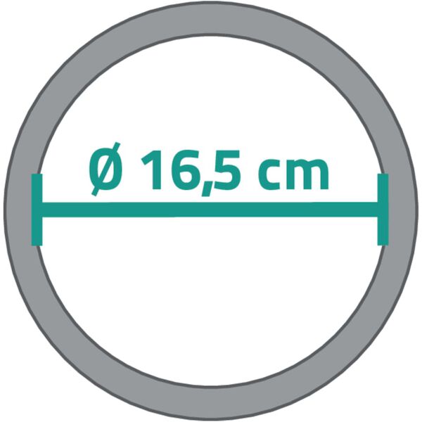 RIDDER Miroir de maquillage Pocahontas M 16,5 cm Chrome