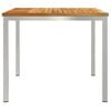 vidaXL Table&agrave;manger Marron 90 x 90 x 75 cm Bois de teck massif