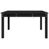 vidaXL Table de jardin noir 82,5x82,5x45 cm bois massif de pin