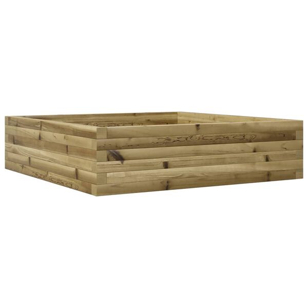 vidaXL Jardini&egrave;re 90x90x23 cm bois de pin impr&eacute;gn&eacute;